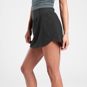 Athleta Black Run With It Skort